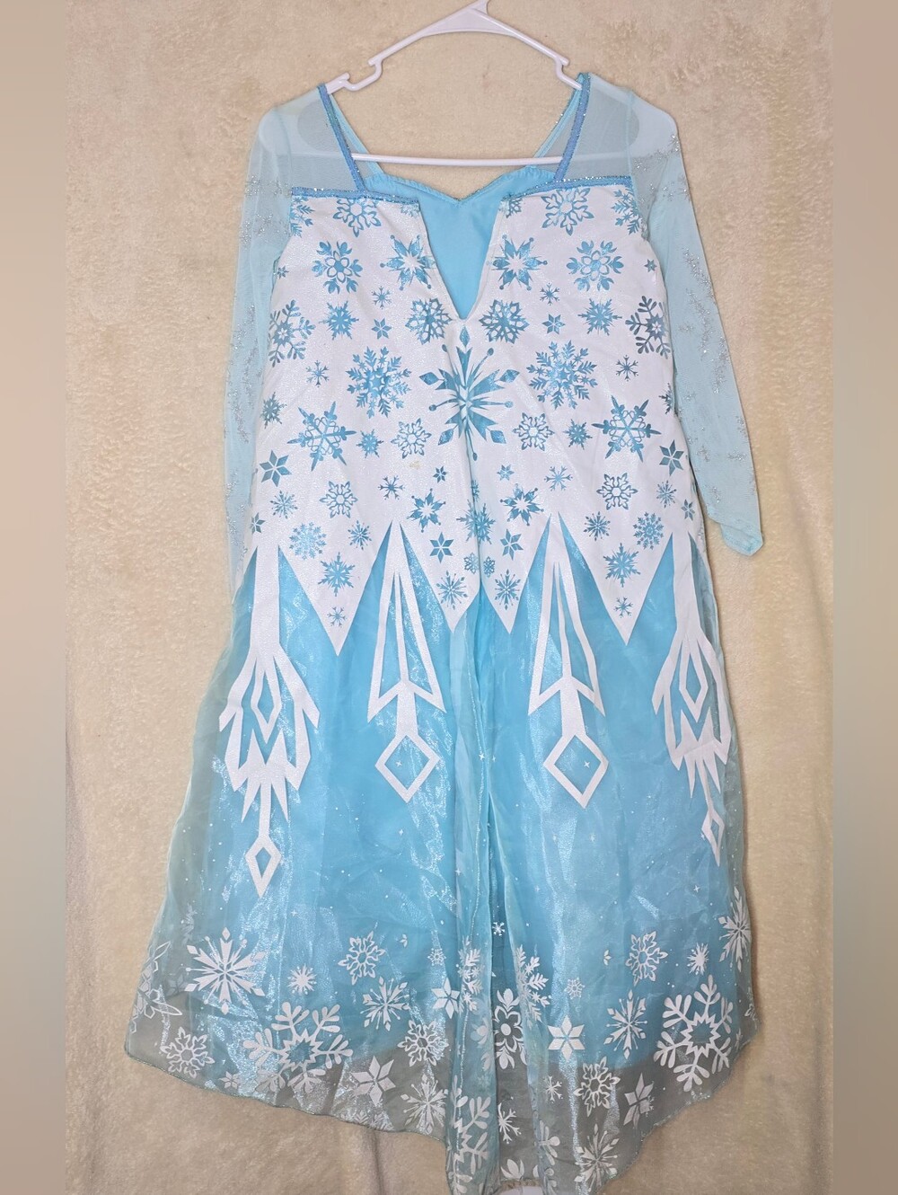 Disney Elsa Deluxe Costume Frozen Halloween Size S 4/6X